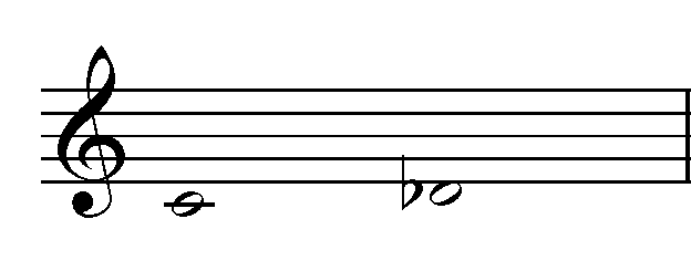 intervallo semitono ascendente