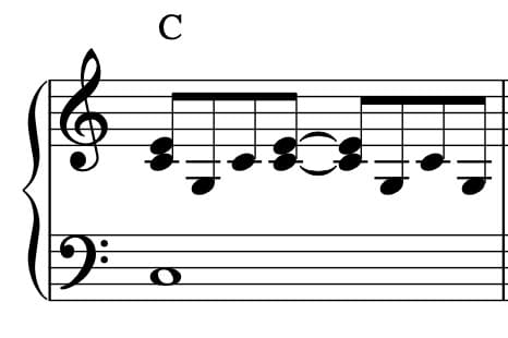 Pattern 5 Accordo spezzato e arpeggio